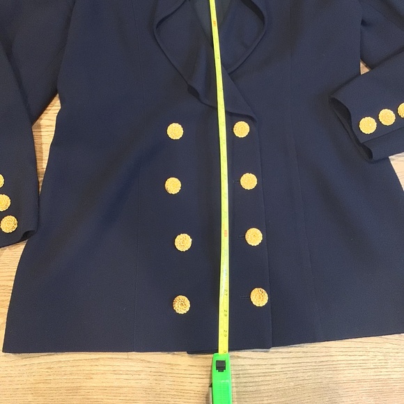 Authentic Valentino boutique 8 Button Navy Double Breasted Blazer - Picture 12 of 12